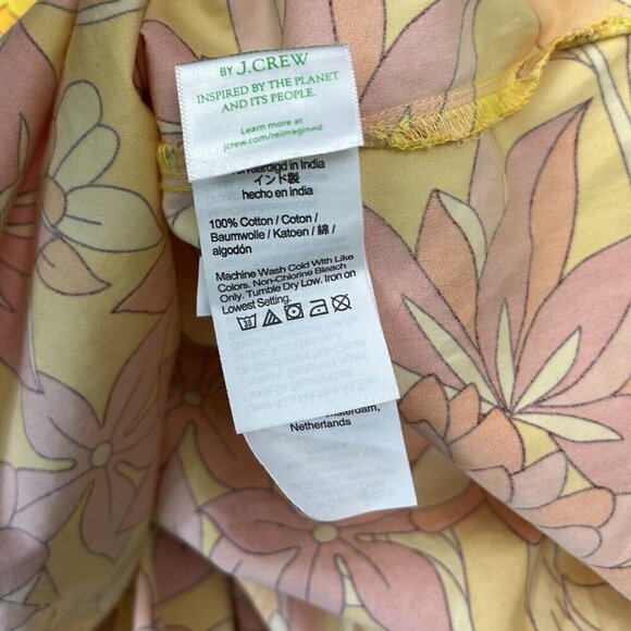 NEW J Crew Sunset Floral Mini Dress Womens Size 2X Halter - Picture 11 of 12